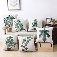Double Side Cushion Cover 1PC Linen Soft Decorative Square Throw Pillow Cover Cushion Case Pillowcase for Sofa Bedroom Superior Quality Machine Washable miniinthebox