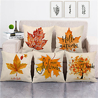 Double Side Cushion Cover 1PC Linen Soft Decorative Square Throw Pillow Cover Cushion Case Pillowcase for Sofa Bedroom Superior Quality Machine Washable miniinthebox