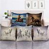 Double Side Cushion Cover 1PC Linen Soft Decorative Square Throw Pillow Cover Cushion Case Pillowcase for Sofa Bedroom Superior Quality Machine Washable miniinthebox