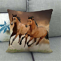 Double Side Cushion Cover 1PC Linen Soft Decorative Square Throw Pillow Cover Cushion Case Pillowcase for Sofa Bedroom Superior Quality Machine Washable miniinthebox