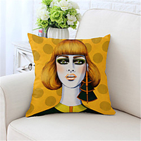 Double Side Cushion Cover 1PC Linen Soft Decorative Square Throw Pillow Cover Cushion Case Pillowcase for Sofa Bedroom Superior Quality Machine Washable miniinthebox