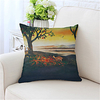 Double Side Cushion Cover 1PC Linen Soft Decorative Square Throw Pillow Cover Cushion Case Pillowcase for Sofa Bedroom Superior Quality Machine Washable miniinthebox