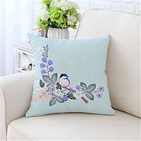 Double Side Cushion Cover 1PC Linen Soft Decorative Square Throw Pillow Cover Cushion Case Pillowcase for Sofa Bedroom Superior Quality Machine Washable miniinthebox