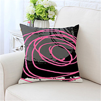 Double Side Cushion Cover 1PC Linen Soft Decorative Square Throw Pillow Cover Cushion Case Pillowcase for Sofa Bedroom Superior Quality Machine Washable miniinthebox
