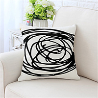Double Side Cushion Cover 1PC Linen Soft Decorative Square Throw Pillow Cover Cushion Case Pillowcase for Sofa Bedroom Superior Quality Machine Washable miniinthebox