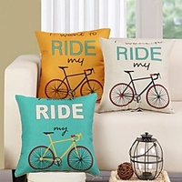 Double Side Cushion Cover 1PC Linen Soft Decorative Square Throw Pillow Cover Cushion Case Pillowcase for Sofa Bedroom Superior Quality Machine Washable miniinthebox