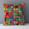 Double Side Cushion Cover 1PC Linen Soft Decorative Square Throw Pillow Cover Cushion Case Pillowcase for Sofa Bedroom Superior Quality Machine Washable Pastoral Plants Printed miniinthebox