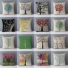 Double Side Cushion Cover 1PC Linen Soft Decorative Square Throw Pillow Cover Cushion Case Pillowcase for Sofa Bedroom Superior Quality Machine Washable Plants Life Trees Printed miniinthebox