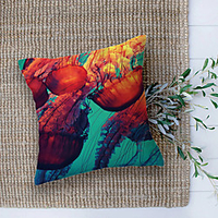 Double Side Cushion Cover 1PC Soft Decorative Square Pillowcase for Sofa bedroom Car Chair Superior Quality Outdoor Cushion Patio Throw Pillow Covers for Garden Farmhouse Bench Couch miniinthebox