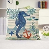 Double Side Cushion Cover 1PC Soft Decorative Square Pillowcase for Sofa bedroom Car Chair Superior Quality Outdoor Cushion Patio Throw Pillow Covers for Garden Farmhouse Bench Couch miniinthebox