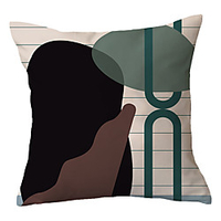 Double Side Cushion Cover 1PC Soft Decorative Square Throw Pillow Cover Cushion Case Pillowcase for Sofa Bedroom Superior Quality Machine Washable miniinthebox