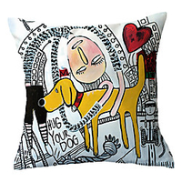 Double Side Cushion Cover 1PC Soft Decorative Square Throw Pillow Cover Cushion Case Pillowcase for Sofa Bedroom Superior Quality Machine Washable miniinthebox