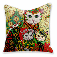 Double Side Cushion Cover 1PC Soft Decorative Square Throw Pillow Cover Cushion Case Pillowcase for Sofa Bedroom Superior Quality Machine Washable miniinthebox