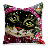 Double Side Cushion Cover 1PC Soft Decorative Square Throw Pillow Cover Cushion Case Pillowcase for Sofa Bedroom Superior Quality Machine Washable miniinthebox