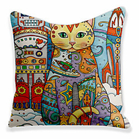 Double Side Cushion Cover 1PC Soft Decorative Square Throw Pillow Cover Cushion Case Pillowcase for Sofa Bedroom Superior Quality Machine Washable miniinthebox