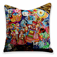 Double Side Cushion Cover 1PC Soft Decorative Square Throw Pillow Cover Cushion Case Pillowcase for Sofa Bedroom Superior Quality Machine Washable miniinthebox