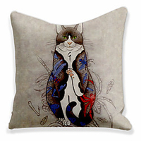 Double Side Cushion Cover 1PC Soft Decorative Square Throw Pillow Cover Cushion Case Pillowcase for Sofa Bedroom Superior Quality Machine Washable miniinthebox