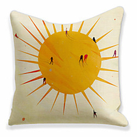 Double Side Cushion Cover 1PC Soft Decorative Square Throw Pillow Cover Cushion Case Pillowcase for Sofa Bedroom Superior Quality Machine Washable miniinthebox