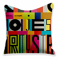 Double Side Cushion Cover 1PC Soft Decorative Square Throw Pillow Cover Cushion Case Pillowcase for Sofa Bedroom Superior Quality Machine Washable miniinthebox
