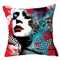 Double Side Cushion Cover 1PC Soft Decorative Square Throw Pillow Cover Cushion Case Pillowcase for Sofa Bedroom Superior Quality Machine Washable miniinthebox