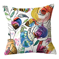 Double Side Cushion Cover 1PC Soft Decorative Square Throw Pillow Cover Cushion Case Pillowcase for Sofa Bedroom Superior Quality Machine Washable miniinthebox