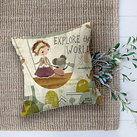Double Side Cushion Cover 1PC Soft Decorative Square Throw Pillow Cover Cushion Case Pillowcase for Sofa Bedroom Superior Quality Machine Washable miniinthebox