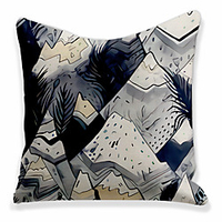 Double Side Cushion Cover 1PC Soft Decorative Square Throw Pillow Cover Cushion Case Pillowcase for Sofa Bedroom Superior Quality Machine Washable miniinthebox