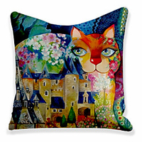 Double Side Cushion Cover 1PC Soft Decorative Square Throw Pillow Cover Cushion Case Pillowcase for Sofa Bedroom Superior Quality Machine Washable miniinthebox