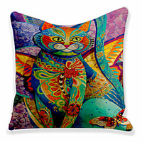 Double Side Cushion Cover 1PC Soft Decorative Square Throw Pillow Cover Cushion Case Pillowcase for Sofa Bedroom Superior Quality Machine Washable miniinthebox