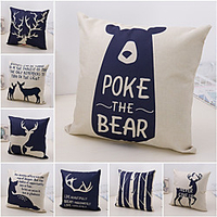 Double Side Cushion Cover 1PC Soft Decorative Square Throw Pillow Cover Cushion Case Pillowcase for Sofa Bedroom Superior Quality Machine Washable miniinthebox