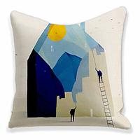 Double Side Cushion Cover 1PC Soft Decorative Square Throw Pillow Cover Cushion Case Pillowcase for Sofa Bedroom Superior Quality Machine Washable miniinthebox