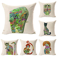 Double Side Cushion Cover 1PC Soft Decorative Square Throw Pillow Cover Cushion Case Pillowcase for Sofa Bedroom Superior Quality Machine Washable miniinthebox