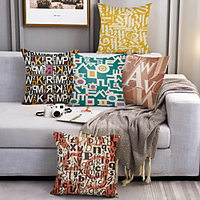 Double Side Cushion Cover 1PC Soft Decorative Square Throw Pillow Cover Cushion Case Pillowcase for Sofa Bedroom Superior Quality Machine Washable miniinthebox