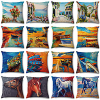 Double Side Cushion Cover 1PC Soft Decorative Square Throw Pillow Cover Cushion Case Pillowcase for Sofa Bedroom Superior Quality Machine Washable miniinthebox