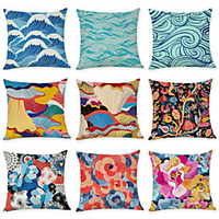 Double Side Cushion Cover 1PC Soft Decorative Square Throw Pillow Cover Cushion Case Pillowcase for Sofa Bedroom Superior Quality Machine Washable miniinthebox