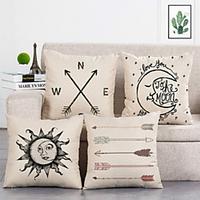 Double Side Cushion Cover 1PC Soft Decorative Square Throw Pillow Cover Cushion Case Pillowcase for Sofa Bedroom Superior Quality Machine Washable miniinthebox