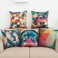 Double Side Cushion Cover 1PC Soft Decorative Square Throw Pillow Cover Cushion Case Pillowcase for Sofa Bedroom Superior Quality Machine Washable miniinthebox