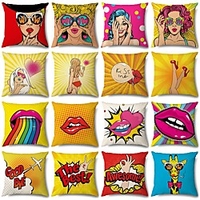 Double Side Cushion Cover 1PC Soft Decorative Square Throw Pillow Cover Cushion Case Pillowcase for Sofa Bedroom Superior Quality Machine Washable miniinthebox