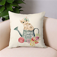 Double Side Cushion Cover 1PC Soft Decorative Square Throw Pillow Cover Cushion Case Pillowcase for Sofa Bedroom Superior Quality Machine Washable miniinthebox