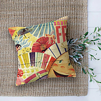 Double Side Cushion Cover 1PC Soft Decorative Square Throw Pillow Cover Cushion Case Pillowcase for Sofa Bedroom Superior Quality Machine Washable Smiley Plaid miniinthebox