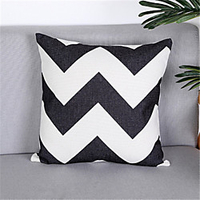 Double Side Cushion Cover 1PC Soft Geometric Decorative Square Pillowcase for Sofa bedroom Car Chair Superior Quality Outdoor Cushion for Patio Garden Farmhouse Bench Couch miniinthebox