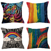 Double Side Cushion Cover 4PC Soft Decorative Square Throw Pillow Cover Cushion Case Pillowcase for Sofa Bedroom Livingroom Outdoor Superior Quality Machine Washable Outdoor Cushion for Sofa Couch Bed Chair miniinthebox