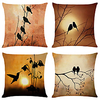 Double Side Cushion Cover 4PC Soft Decorative Square Throw Pillow Cover Cushion Case Pillowcase for Sofa Bedroom Superior Quality Machine Washable miniinthebox