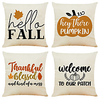 Double Side Cushion Cover 4PC Soft Decorative Square Throw Pillow Cover Cushion Case Pillowcase for Sofa Bedroom Superior Quality Machine Washable miniinthebox