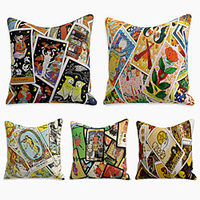 Double Side Cushion Cover 5PC Linen Soft Decorative Square Throw Pillow Cover Cushion Case Pillowcase for Sofa Bedroom Superior Quality Machine Washable miniinthebox