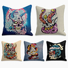 Double Side Cushion Cover 5PC Linen Soft Decorative Square Throw Pillow Cover Cushion Case Pillowcase for Sofa Bedroom Superior Quality Machine Washable miniinthebox