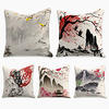 Double Side Cushion Cover 5PC Linen Soft Decorative Square Throw Pillow Cover Cushion Case Pillowcase for Sofa Bedroom Superior Quality Machine Washable miniinthebox