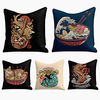 Double Side Cushion Cover 5PC Linen Soft Decorative Square Throw Pillow Cover Cushion Case Pillowcase for Sofa Bedroom Superior Quality Machine Washable miniinthebox