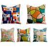 Double Side Cushion Cover 5PC Soft Decorative Square Throw Pillow Cover Cushion Case Pillowcase for Sofa Bedroom Superior Quality Machine Washable miniinthebox