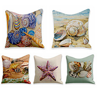 Double Side Cushion Cover 5PC Soft Decorative Square Throw Pillow Cover Cushion Case Pillowcase for Sofa Bedroom Superior Quality Machine Washable miniinthebox